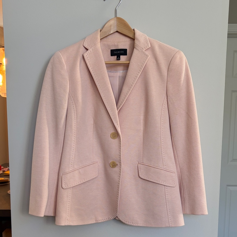 Talbots Women's Blazer‎ Light Peach
